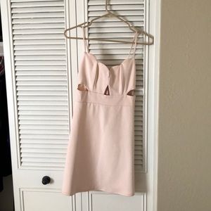 Light pink dress with cut outs